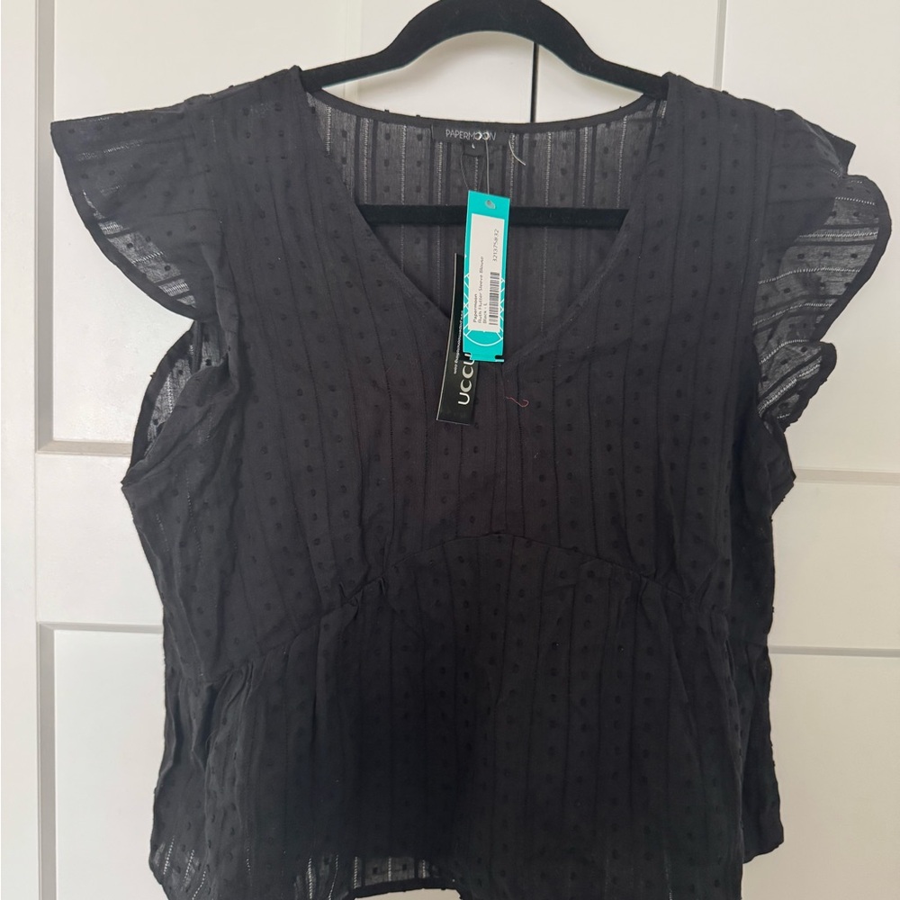 Black V-Neck Top by INC International Concepts